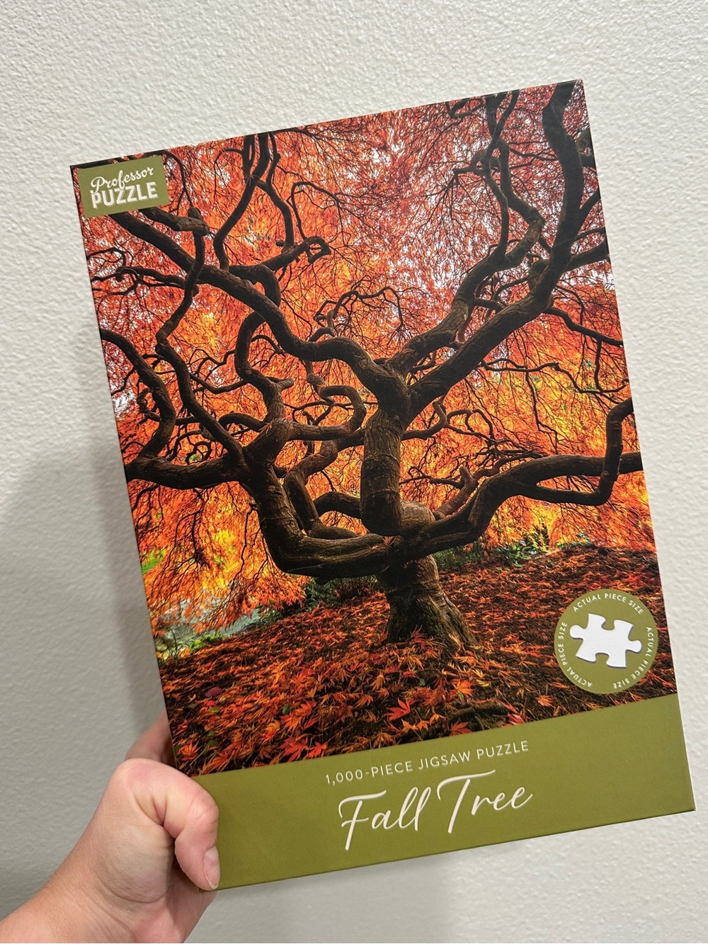 Professor Puzzle Fall Tree 1,000-Piece Jigsaw Puzzle - Orange